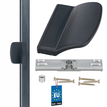 Balkónová západka s rukoväťou antracit
