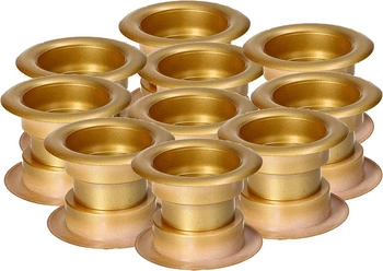 Tulejka na dvere ventilačná tulejka - 10 ks - Farba satén zlatá