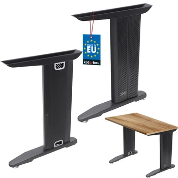 Rám stola moderné čierne kovové stolové nohy