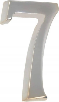 Číslo domu "7" číslo dverí 5 cm chróm