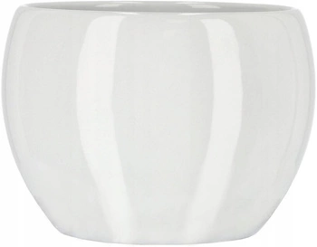 Kvetináč keramický kvetináč fi10 - Farba biela