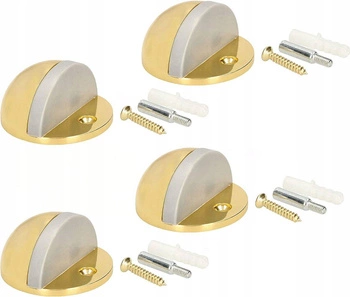 Prišrúbovaný odrazník na dvere stoper 45 mm - 4 ks - Farba zlatá