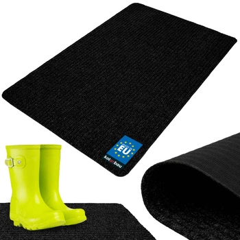 Rohožka na topánky savá protišmyková koberec rohož čierna 120x80 cm