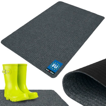 Rohožka na topánky savá protišmyková koberec rohož sivá 120x80 cm