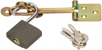 Zámok s visiacim zámkom pre 80 mm drôtené dvere