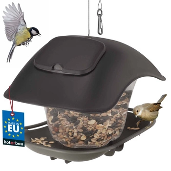 Závesná plastová búdka pre vtáky s lanom