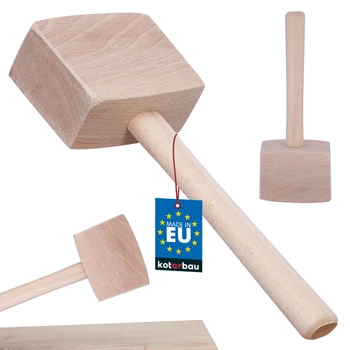 Štvorcové drevené tesárske kladivo