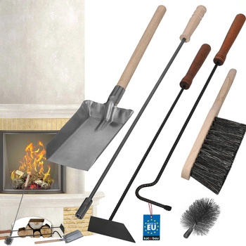 Súprava na čistenie krbu príslušenstvo ku sporáku 6 dielov