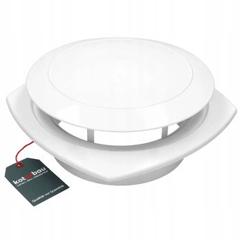 Anemostat odsávania biely 200 plast