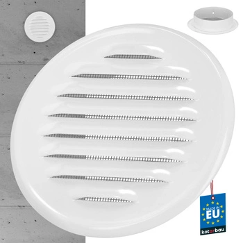 Vetracia mriežka z nehrdzavejúcej ocele s okrúhlymi okami fi 100 mm