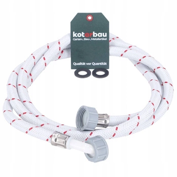 Opletená prívodná hadica k práčke 2,0 m 3/4''