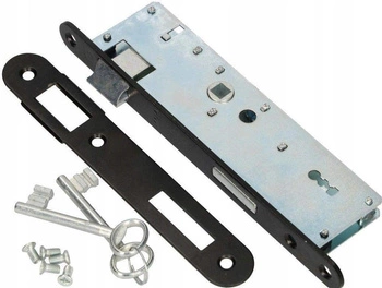 Zadlabávací zámok dverí 72/34 mm kľúč ľavý zámok