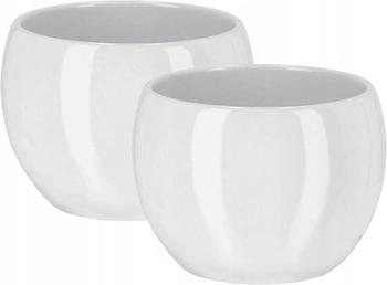 Keramický kvetináč fi10 biely sada 2 ks.