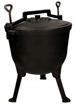 Liatinový kotlík 15l poľovnícky kotlík na ohnisko