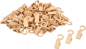 Plastové žabky na drevený garniž sada 100 ks.