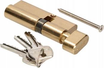 Zámková vložka s gombíkom 40/50 mosadz