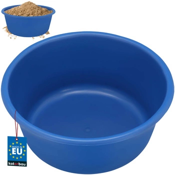 Okrúhla stavebná miska na sadrovú maltu modrá 14 l
