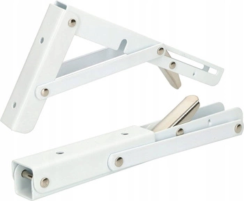 Sklopný policový držiak 200 biely - 2 ks.