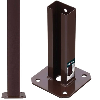 Pólová základňa priskrutkovaná hnedá 60x40 mm