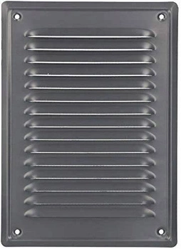 Komínová vetracia mriežka so sieťkou 230x165 popol