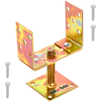 Základňa stĺpa priskrutkovaná u 120-160 mm kotva pätky konzoly