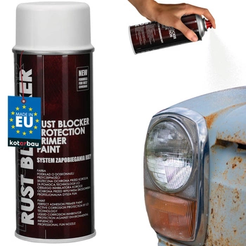Ochranný lak v spreji antikorózny na kov biely ral 9010 400 ml
