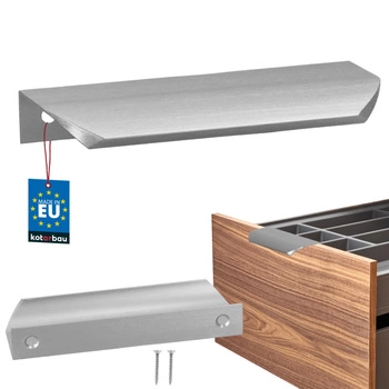 Úchyt nábytkový hliníkový strieborný 96/116 mm