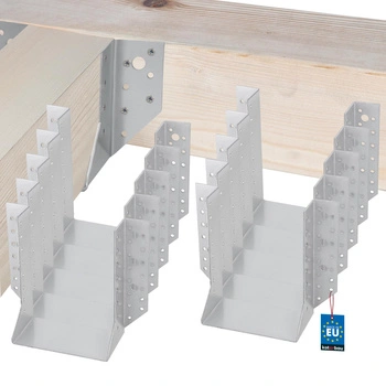 Vešiak na drevené trámy tesárske krokvové 140x180 mm sada 10 ks.