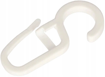 Bezpečnostný kolík plastový háčik pre záclonové koľajnice sada 100 ks.