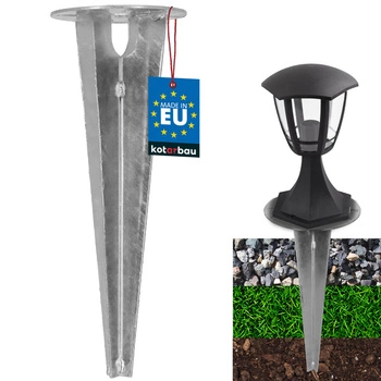Základňa pre záhradné svietidlá zapustená do zeme kotva 115 mm