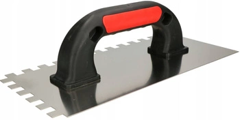 Nerezová stierka 270 mm ozubená 10 mm lepidlo