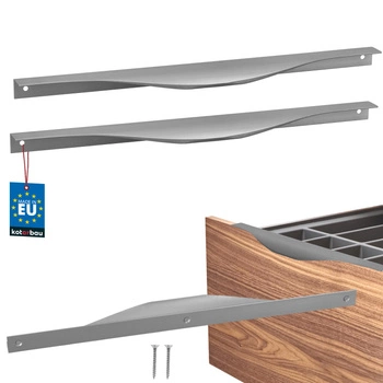 Úchyt nábytkový hliníkový strieborný 320/340 mm sada 2 ks.