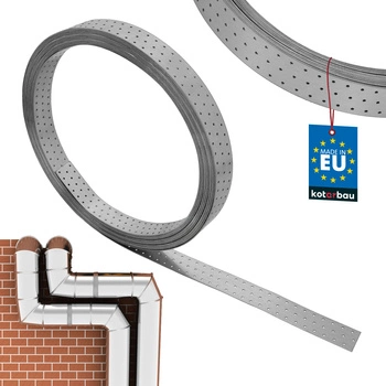 Montážna oceľová pozinkovaná perforovaná páska 60 x 2 mm 25 m