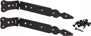 Úzky altánkový záves pre okenice a dvere čierny 250 mm sada 2 ks.