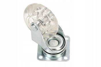 Nábytkové otočné kolieska z priehľadnej gumy tiché fi 50