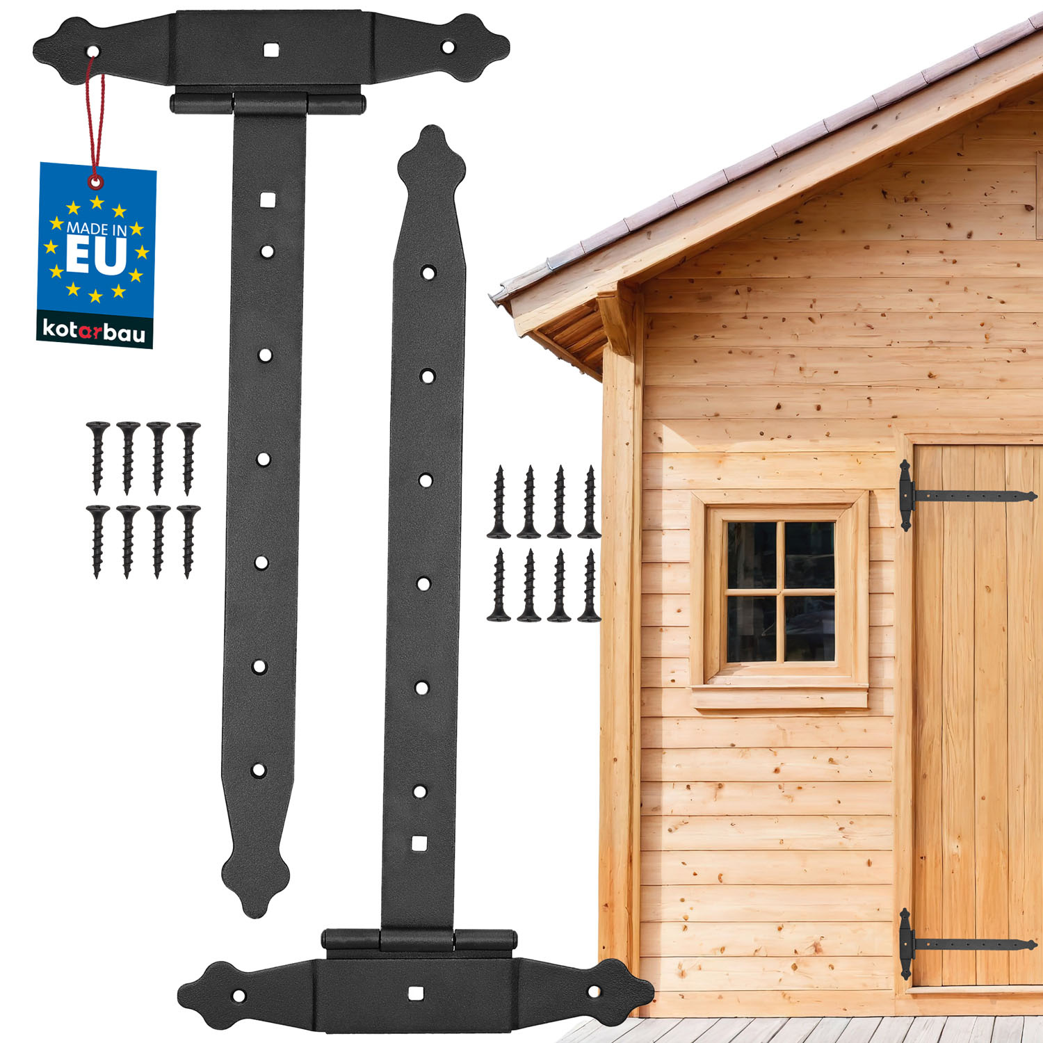 Altánok krížový záves okenice brány 400mm - 2 ks.