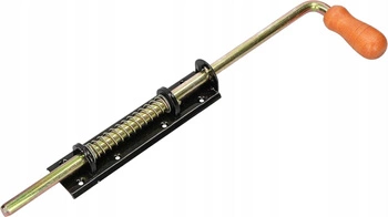 Zámok pružinový závora 380/13 mm brána, garáž, dvere - Farba čierna