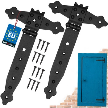 Záves altánku krížový čierny 200 mm sada 2 ks.