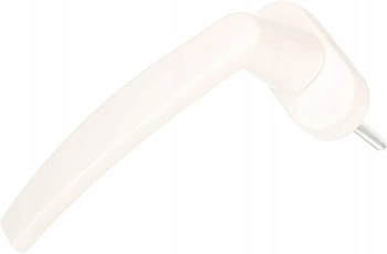 Balkónová okenná kľučka hliníková biela