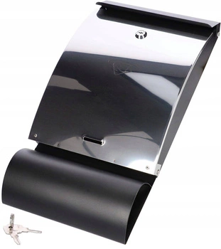 Poštová schránka oceľová C4 trubka na listy noviny - Farba čierna