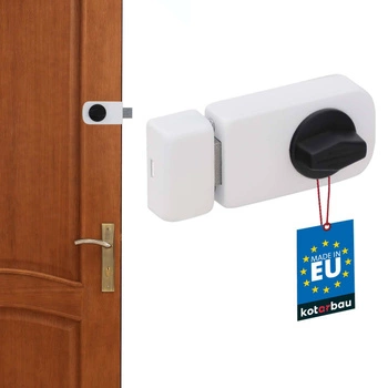 Zámok horných dverí biely 50 mm