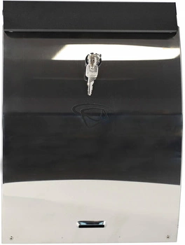 Čierna poštová schránka na noviny 345x250 oceľová poštová schránka