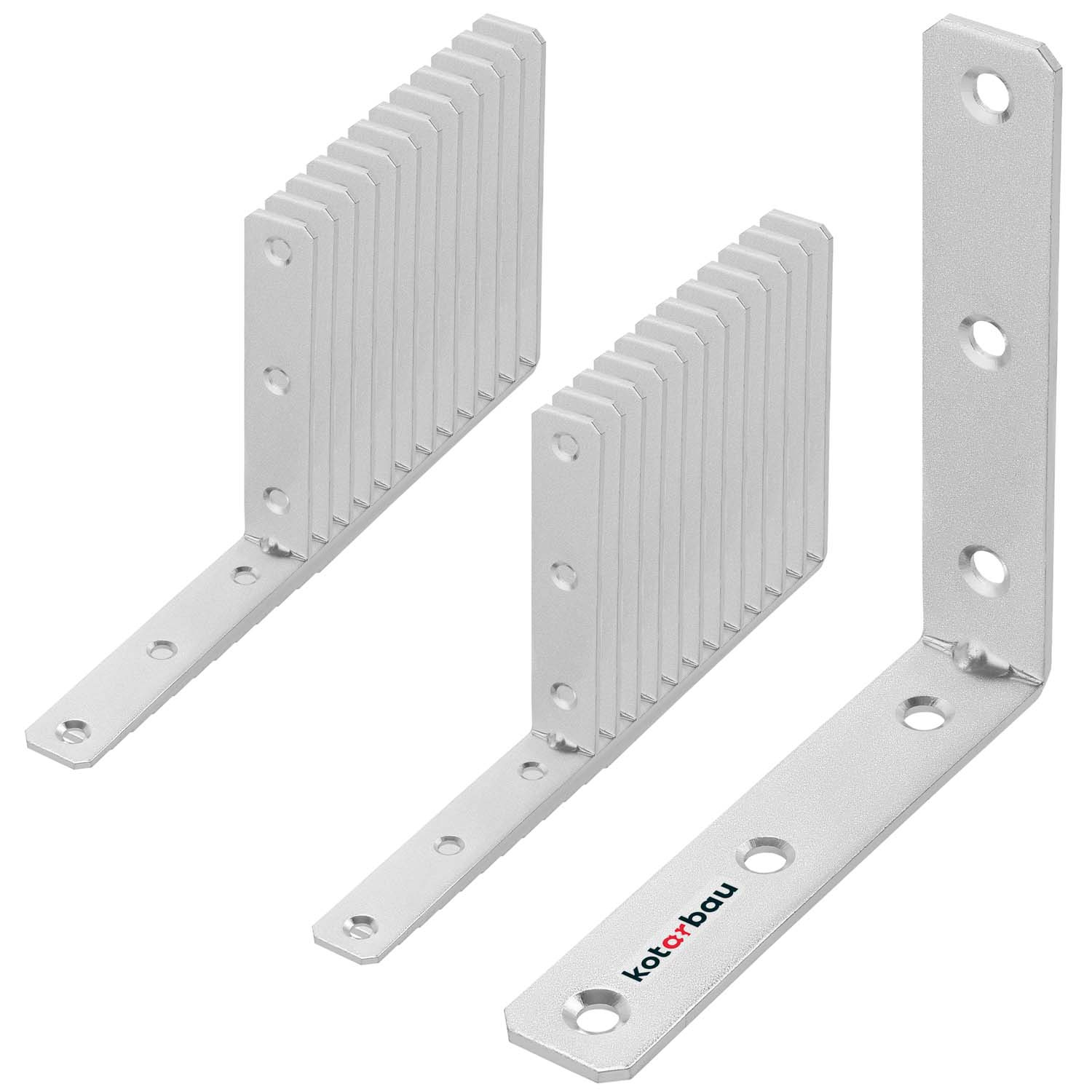 Uholník s prelisom 100x100x20 mm sada 25 ks.