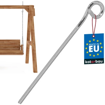 Hojdačkový hák skrutkovací nerezový M10 300 mm