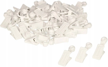 Stropné koľajnice pvc záclony pohyblivé kolíky 100 ks