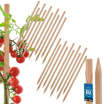 Drevené koly na paradajky zeleninu záhradné podpery 30 cm sada 20 ks.