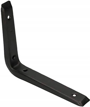 Uholník konzola polica 120x150 mm - Farba čierna