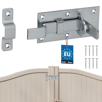 Závor ohnutý univerzálny na dvere bránku oceľový 100 mm