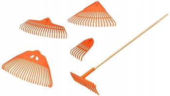 5v1 sada záhradné hrable plastové seno listy