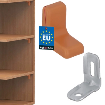 Nábytková uhlová konzola s uzáverom jelša